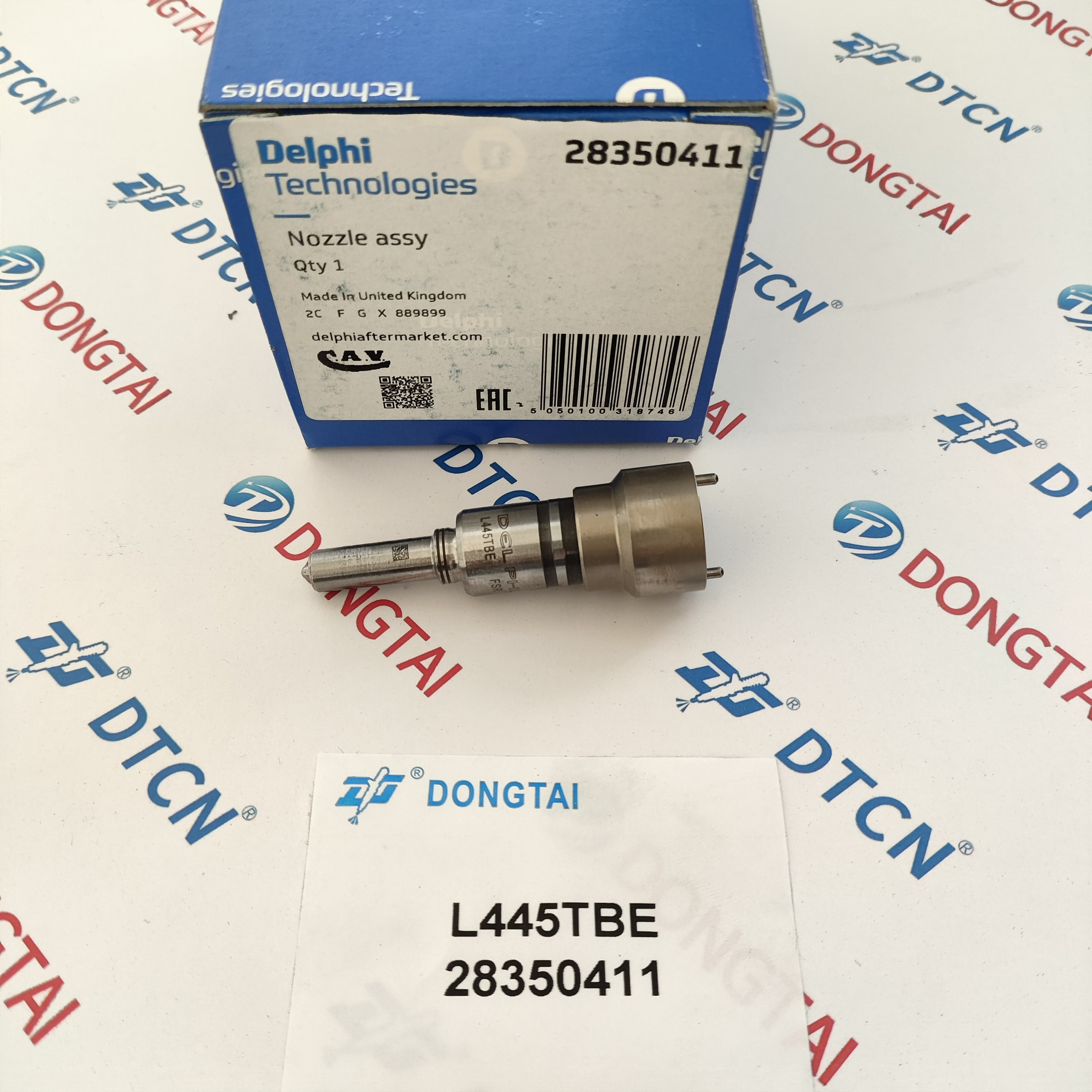 NO.608(3-13) Original  Delphi CR Nozzle  28350411/L455TBE  for HYUNDAI HEAVY  BEBE4L06001, 33800- 84720, 3380084720